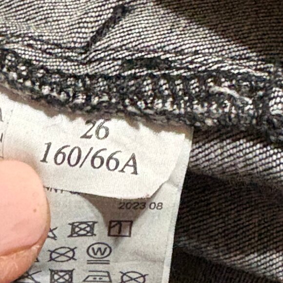 ALL SAINTS Duran Skinny Cargo Jeans Size 26 Black - Picture 12 of 13